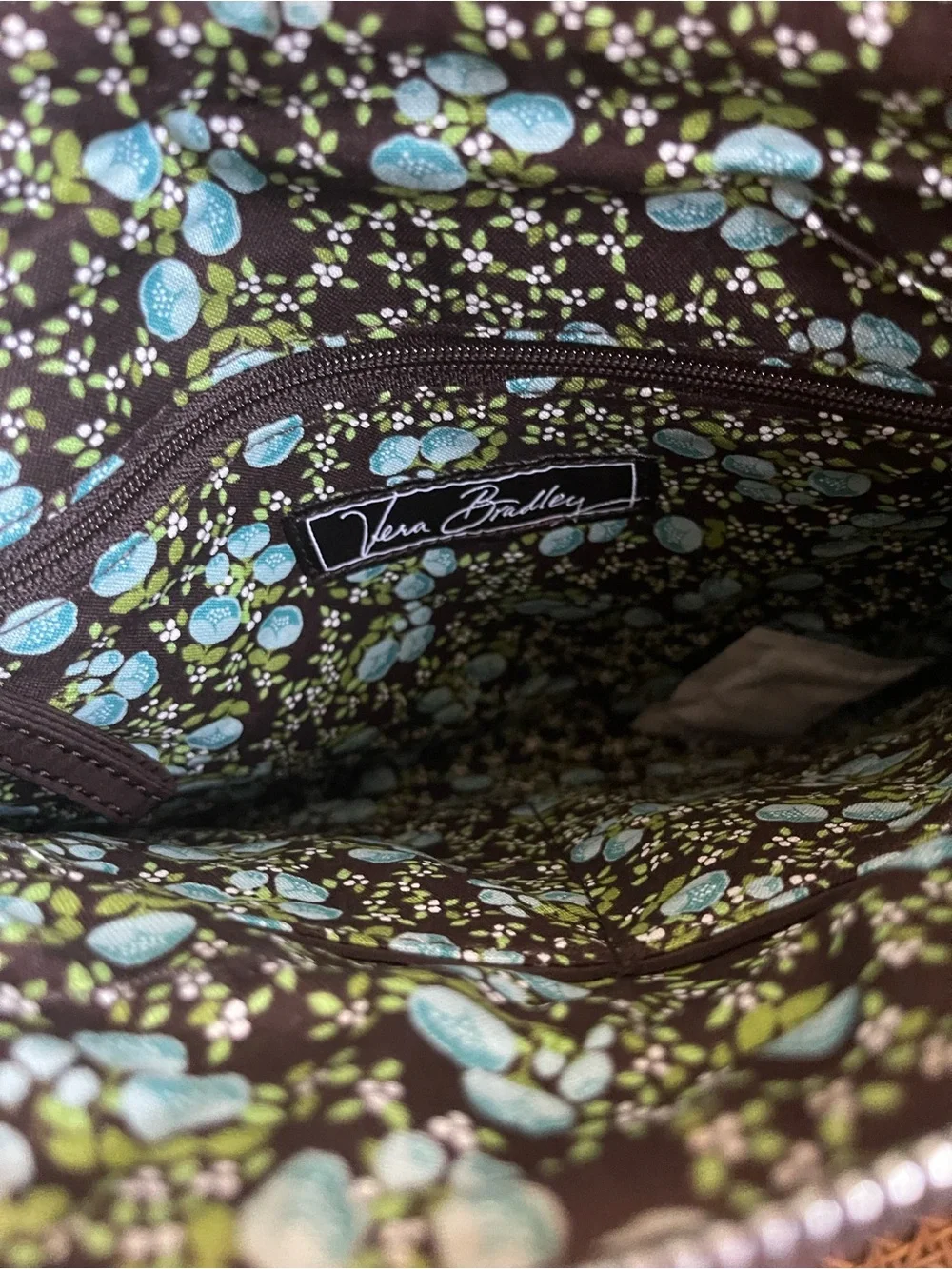 Vera Bradley ~ Vintage Pushlock Crossbody Bag ~ Espresso NWT